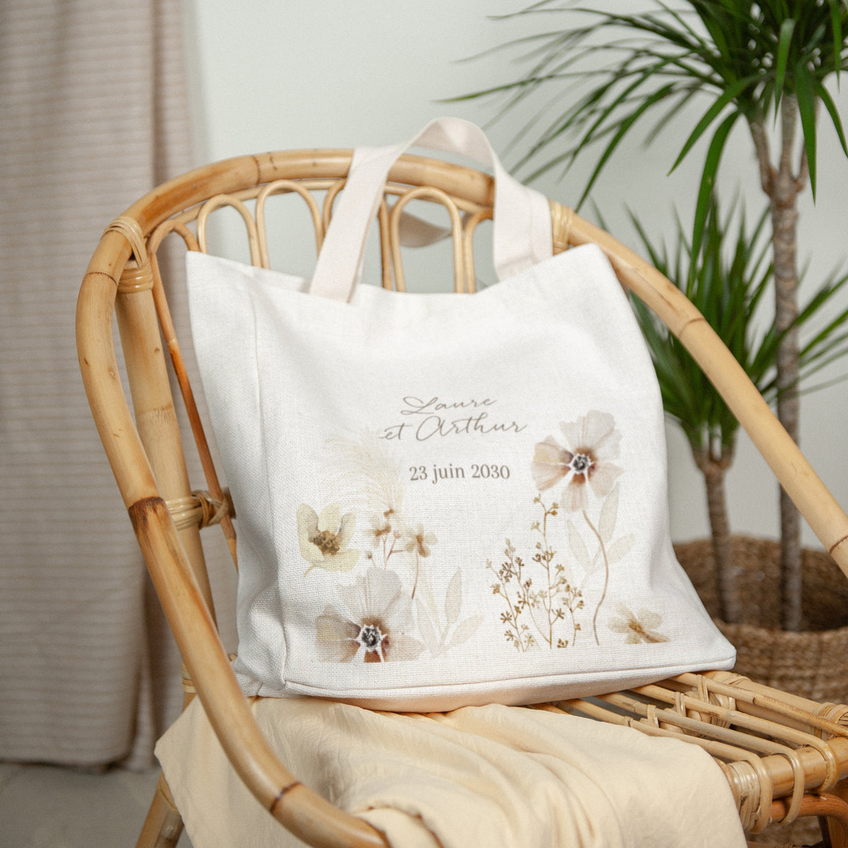 Tote bag Objets Anse en toile Camélise photo N° 2