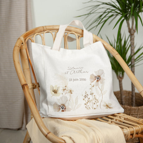 Tote bag Objets Anse en toile Camélise