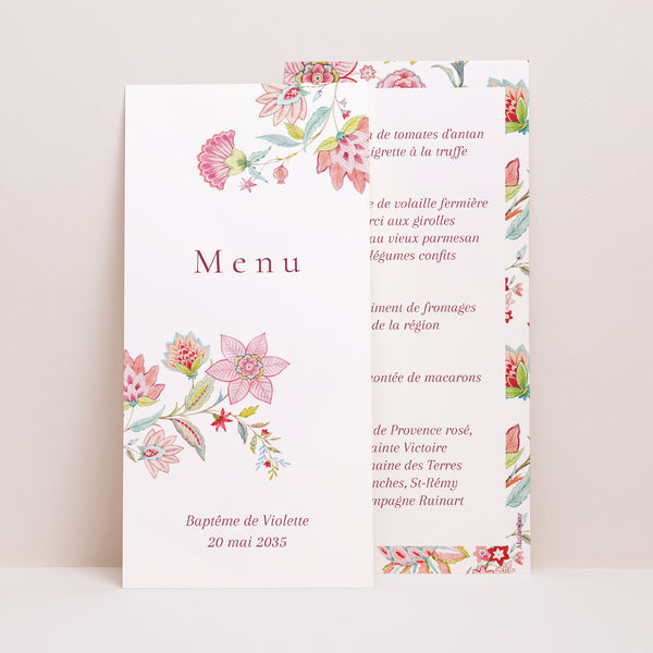 Menu Baptême Panoramique portrait Kamae photo