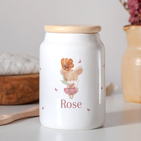 Pot en céramique Naissance 65 cl Lilli la souris