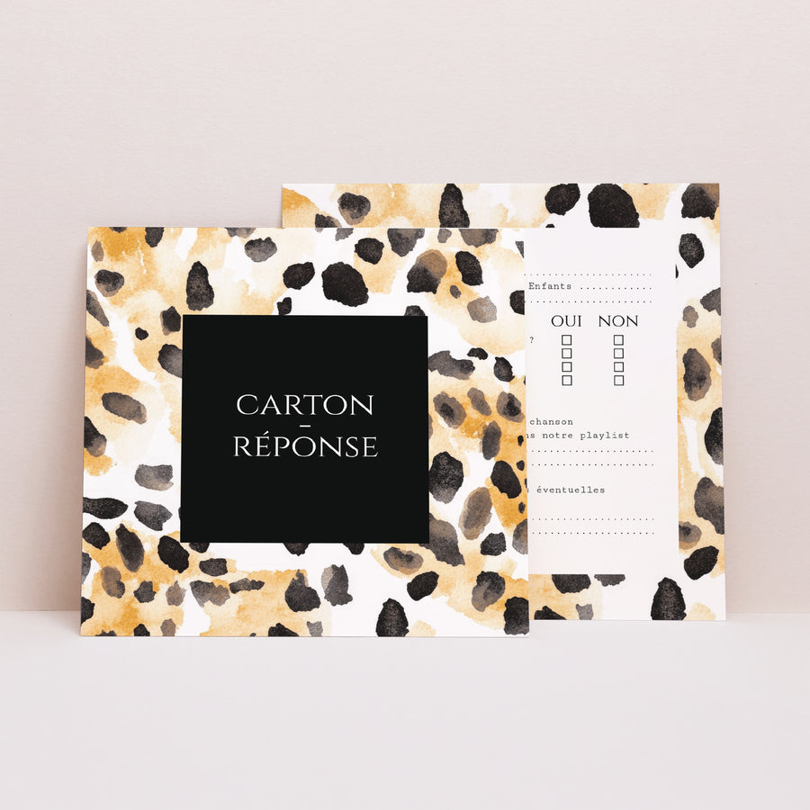 Carton réponse Mariage Carré Savannah Spirit photo