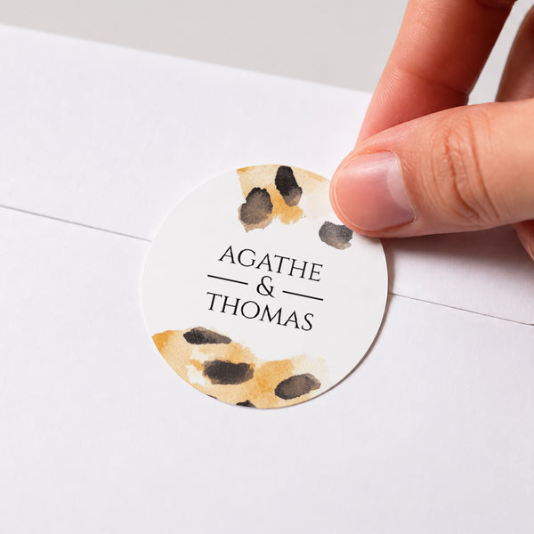 Sticker Mariage Rond Savannah Spirit photo