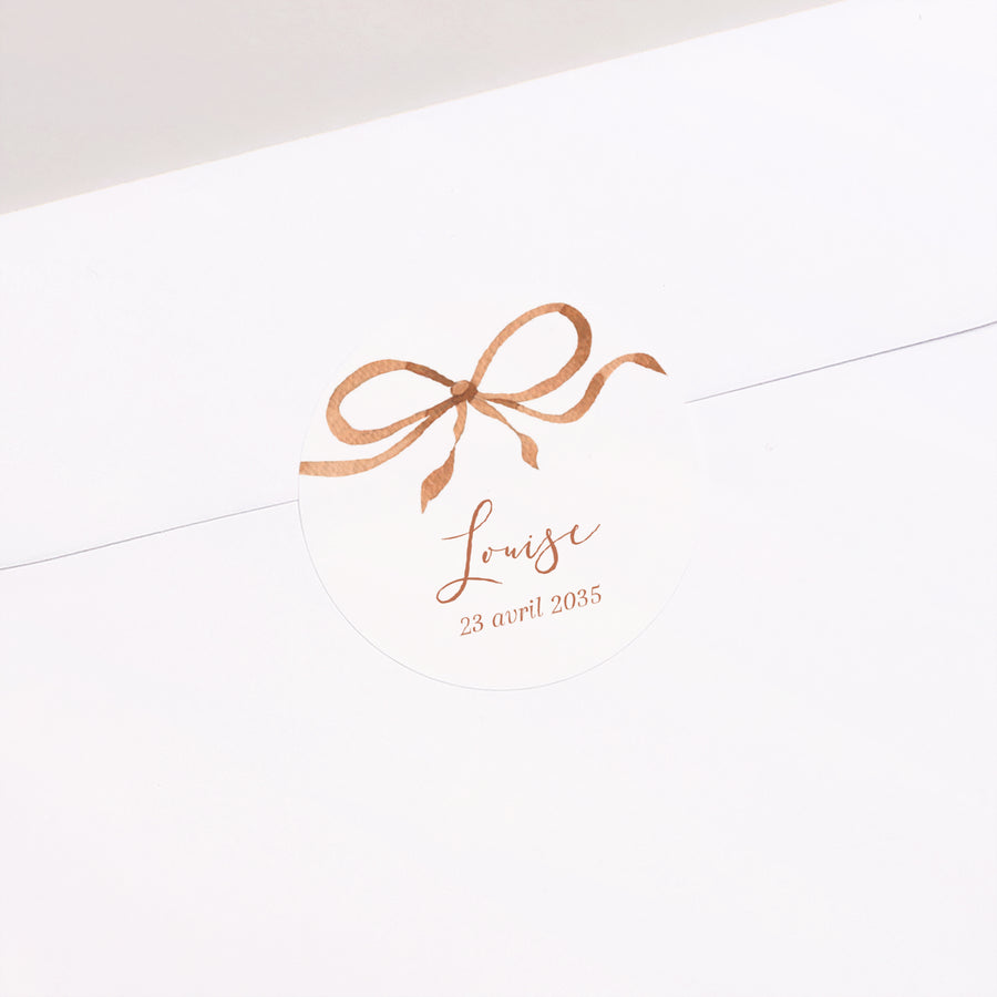 Sticker Naissance Rond Joli cadeau II photo