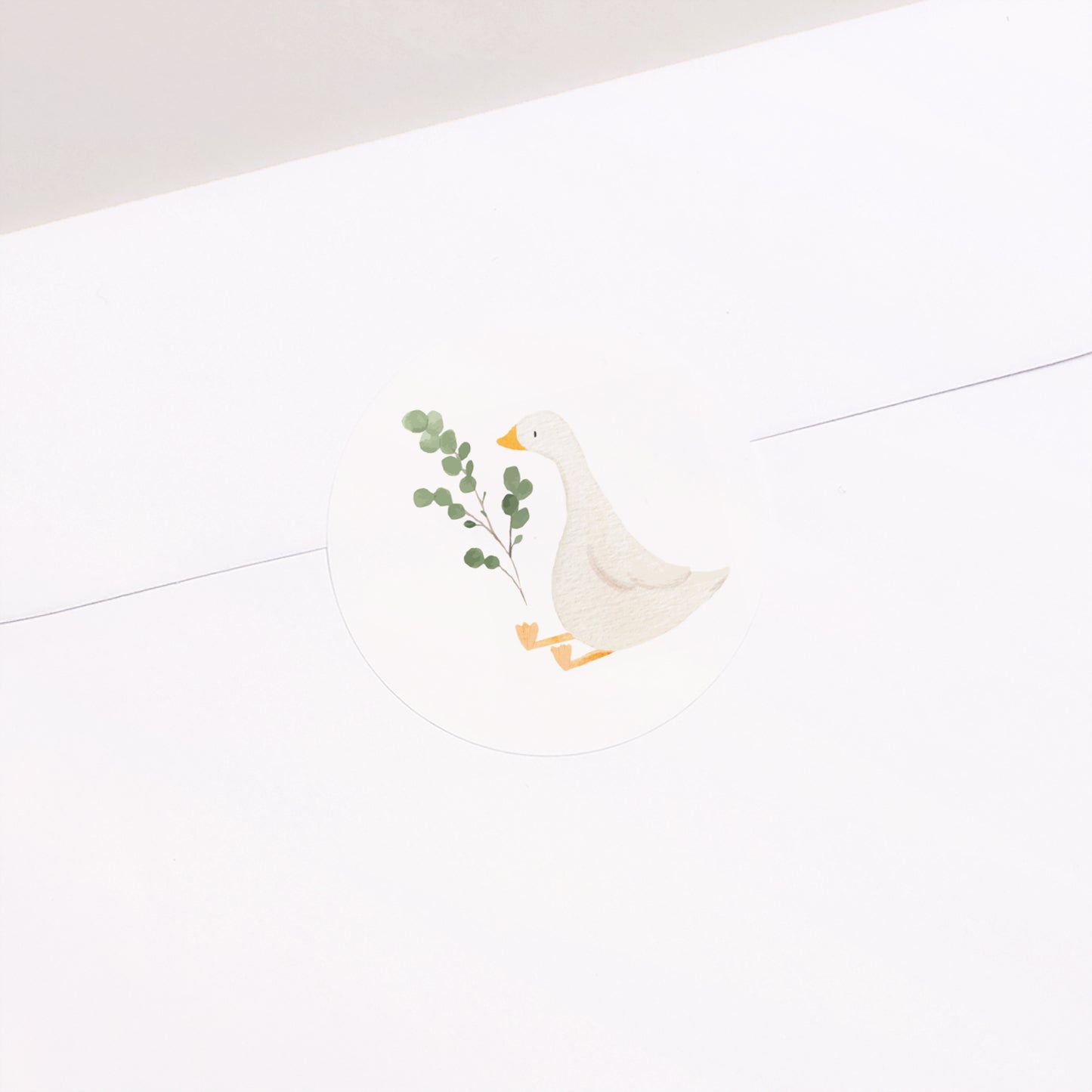 Sticker Naissance Rond Plume de Douceur photo N° 1