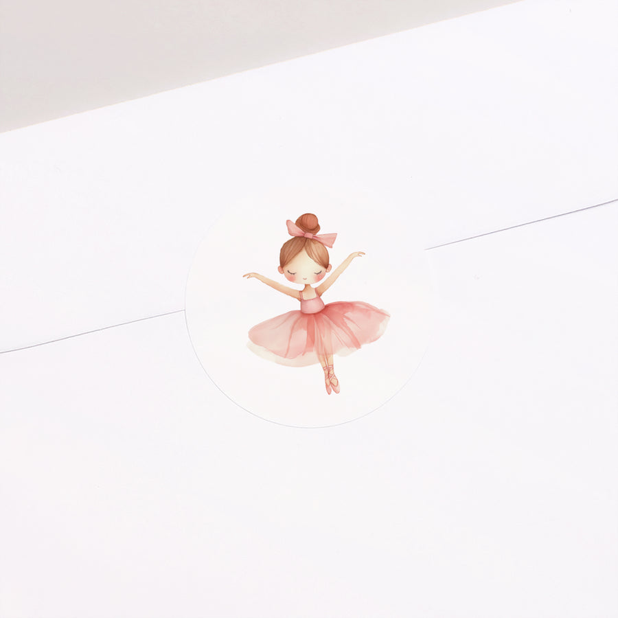 Sticker Baptême Rond Le Ballet de la Vie photo