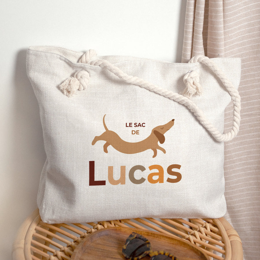 Sac cabas Naissance Anse en corde Hot Dog photo