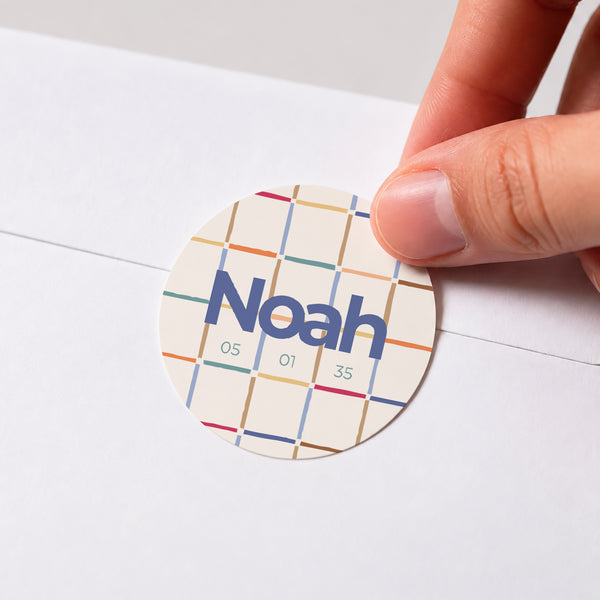 Sticker Naissance Rond Square photo