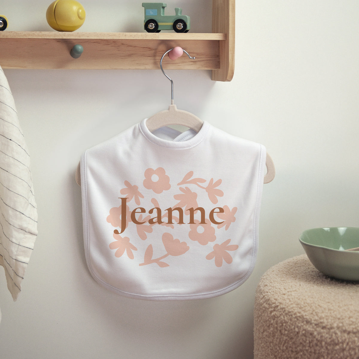 Bavoir Naissance Tissu Baby flower photo N° 2