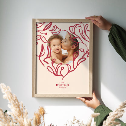 Affiche Objets Portrait Cœur feuillu photo N° 2
