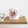 Mug Objets Blanc Cœur feuillu photo N° 4