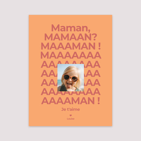 Affiche Portrait 30 x 40 cm Maaaaman