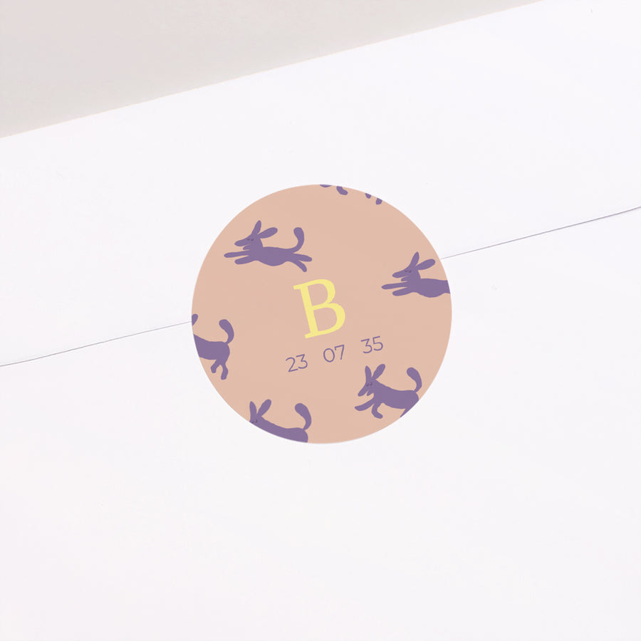 Sticker Naissance Rond Bestioles photo