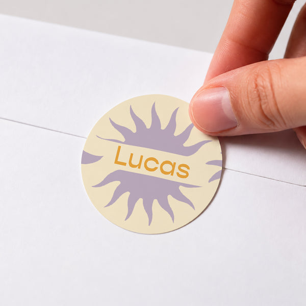 Sticker Naissance Rond Sunshine photo