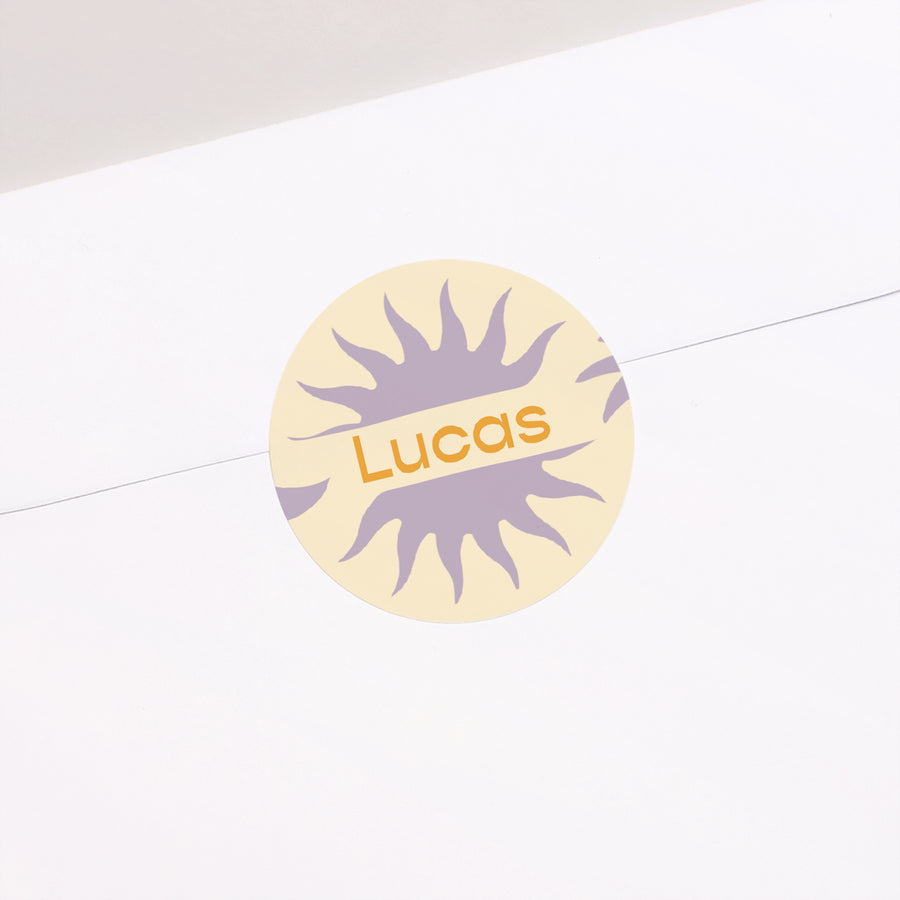 Sticker Naissance Rond Sunshine photo
