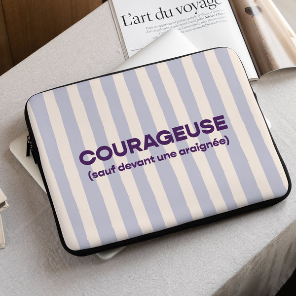 Housse ordinateur 15 pouces Courageuse photo