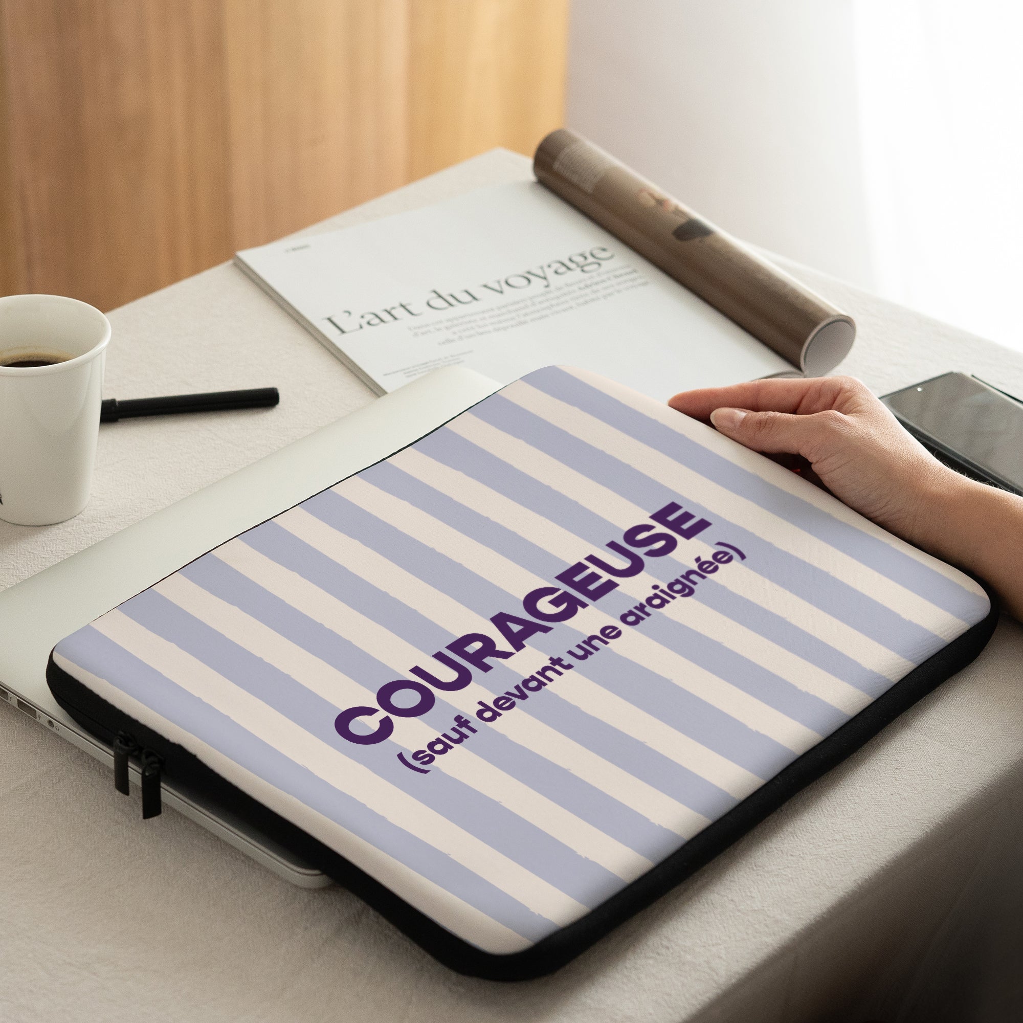 Housse ordinateur 15 pouces Courageuse photo N° 2