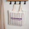 Tote bag Objets Anse en toile Courageuse photo N° 1