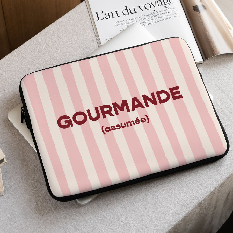 Housse ordinateur 15 pouces Gourmande photo