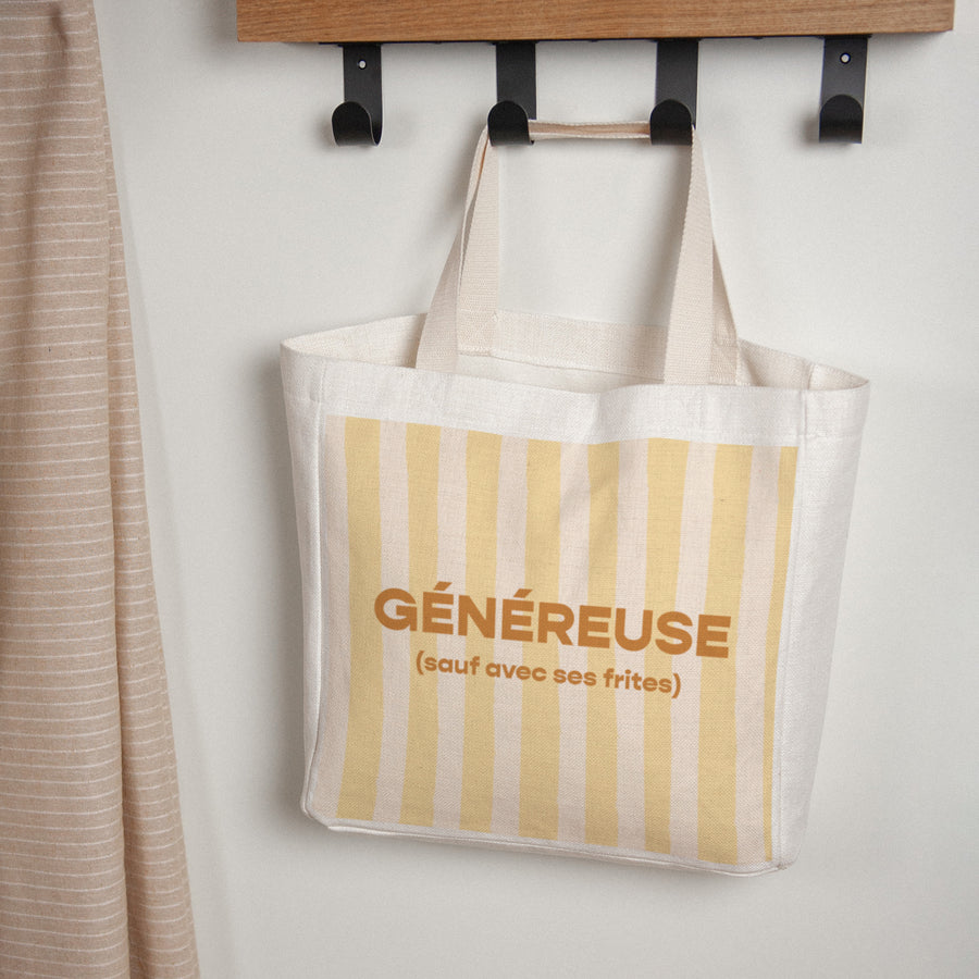 Tote bag Objets Anse en toile Généreuse photo
