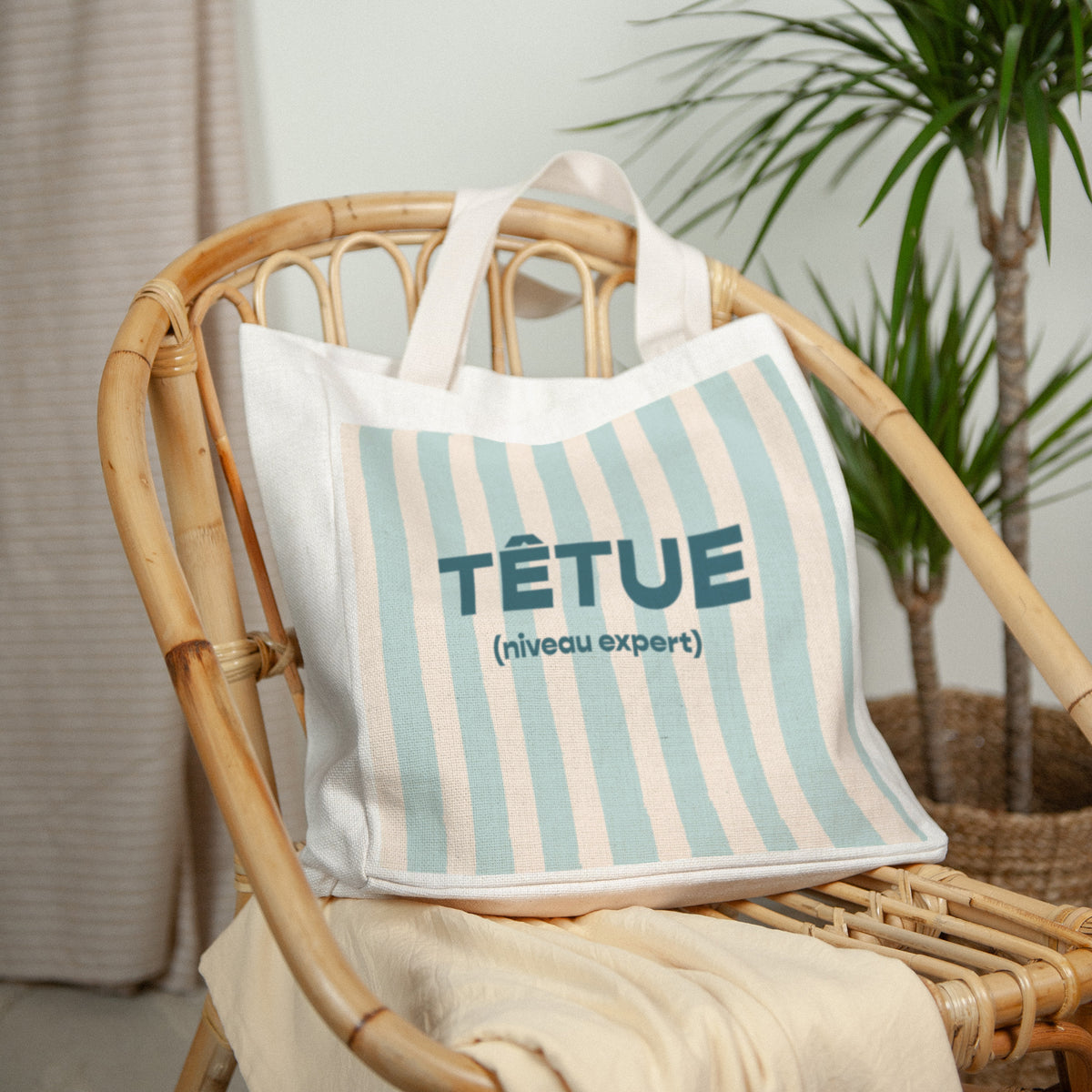 Tote bag Objets Anse en toile Têtue photo N° 2