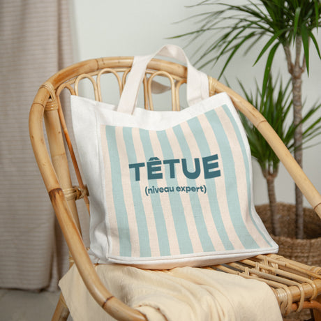 Tote bag Objets Anse en toile Têtue