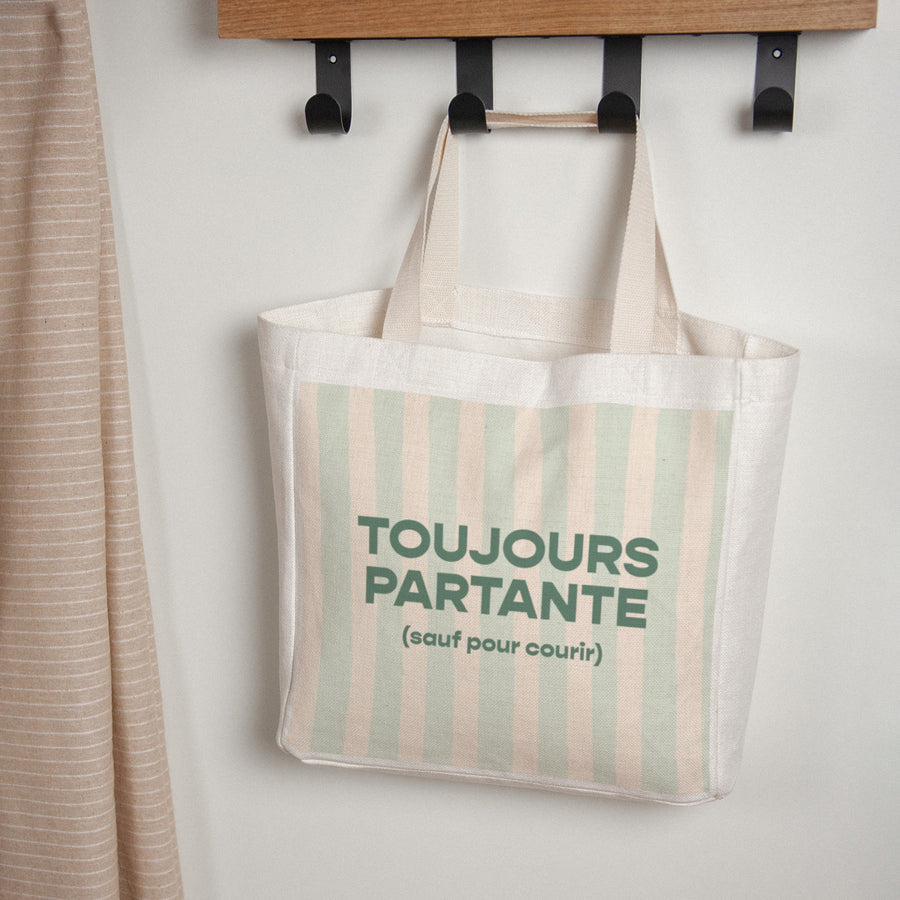 Tote bag Objets Anse en toile Toujours partante photo