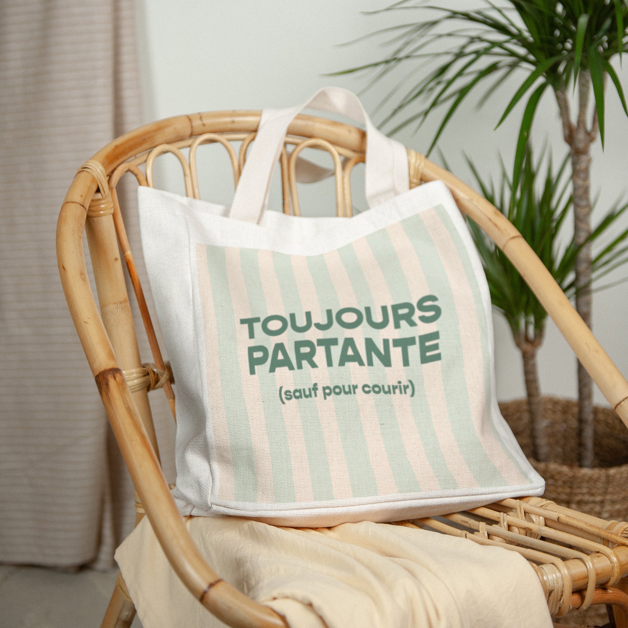 Tote bag Objets Anse en toile Toujours partante photo N° 2