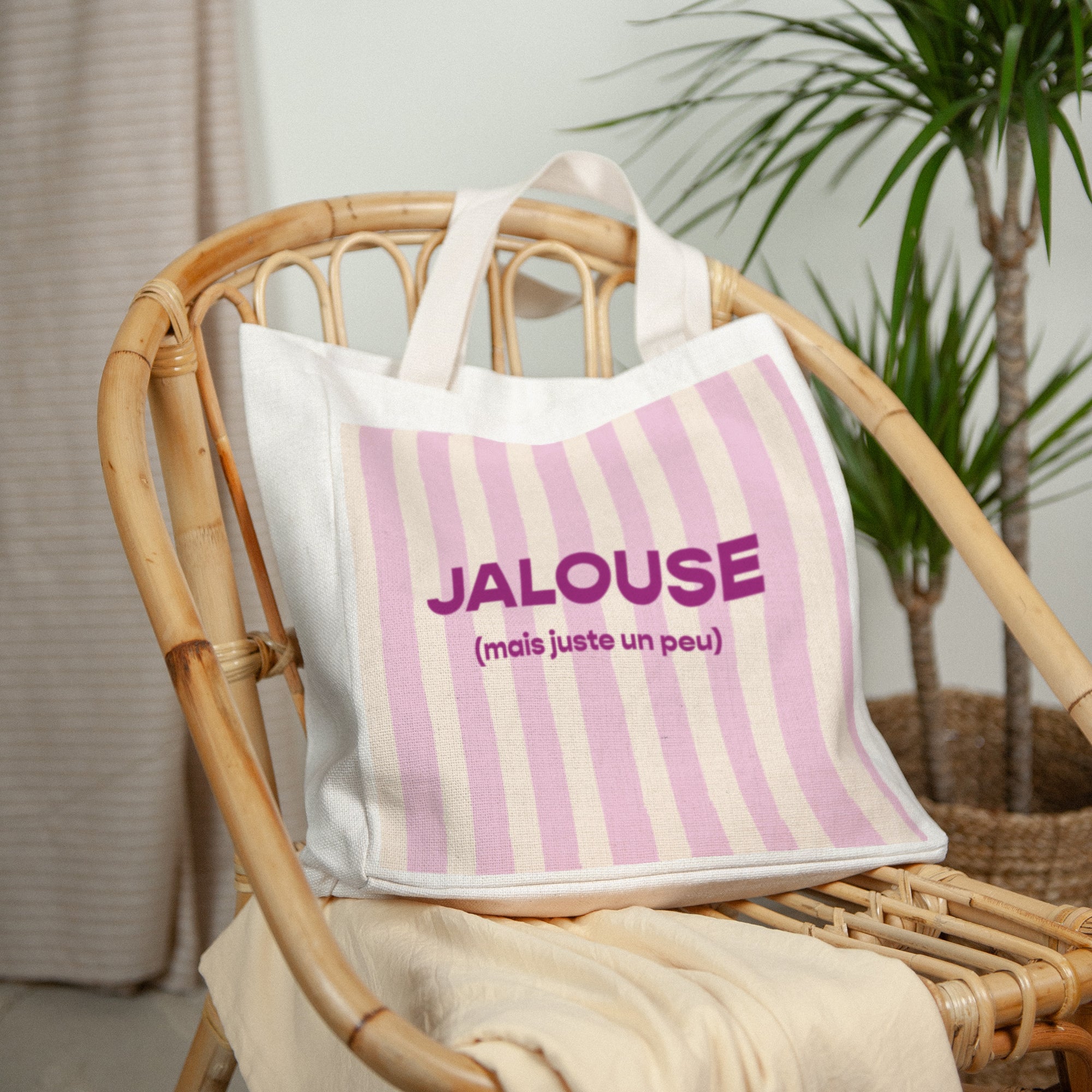 Tote bag Objets Anse en toile Jalouse photo N° 2