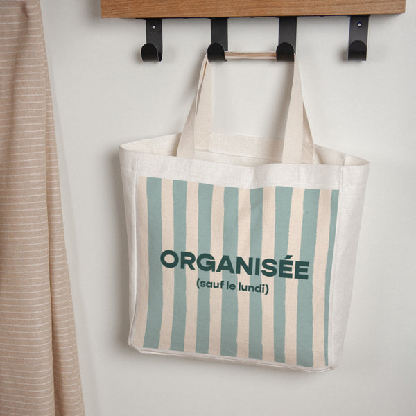 Tote bag Objets Anse en toile Organisée photo