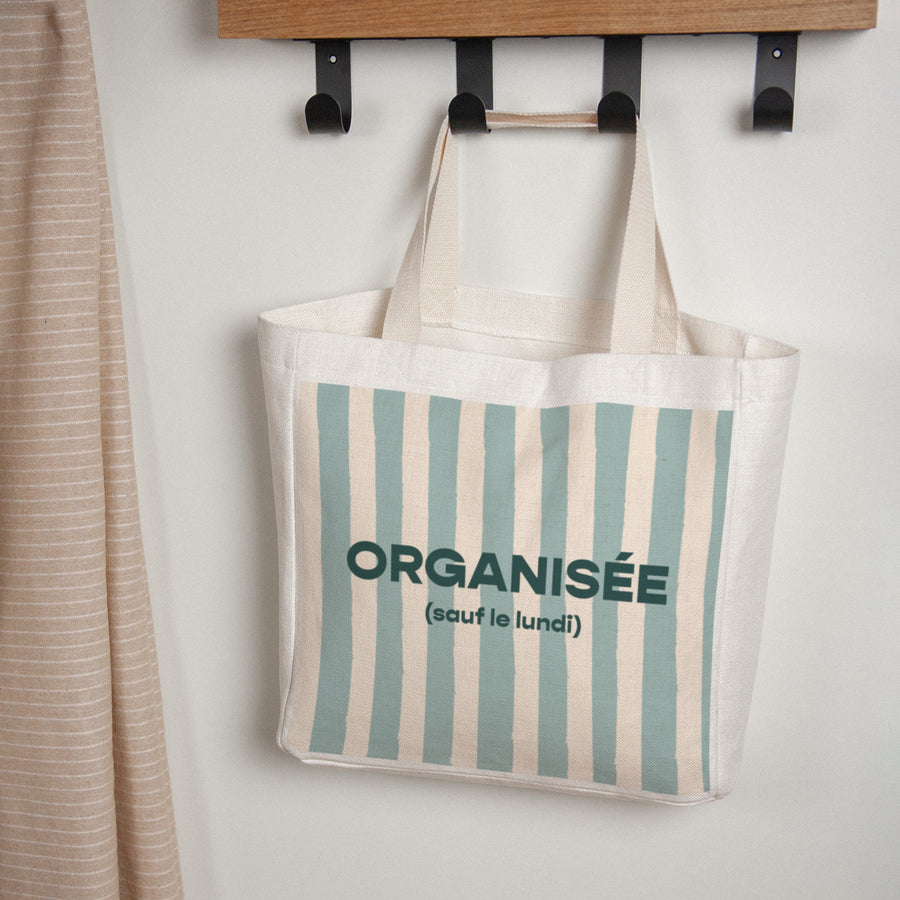 Tote bag Objets Anse en toile Organisée photo