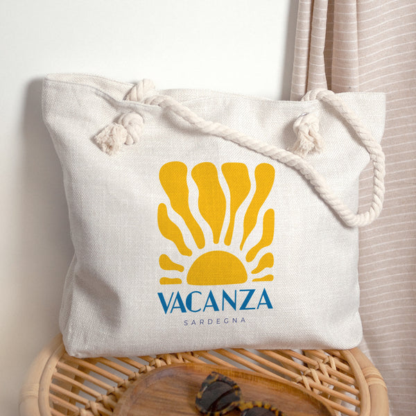 Sac cabas Objets Anse en corde Vacanza photo