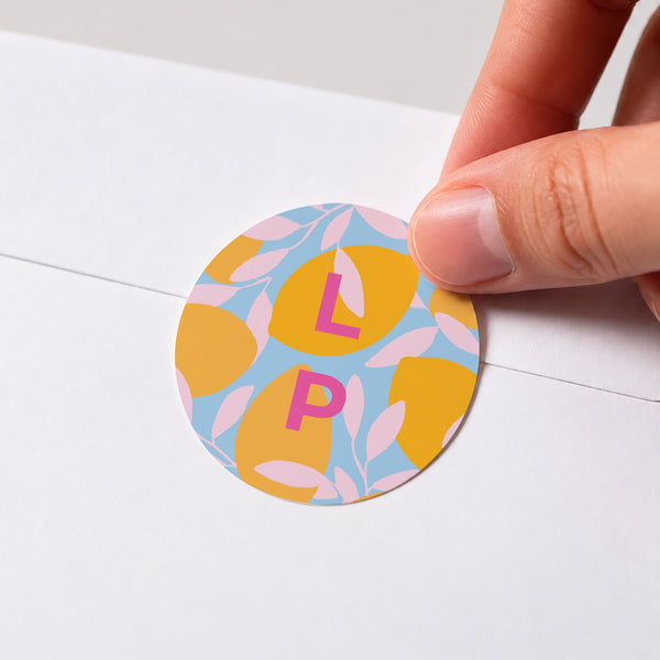 Sticker Mariage Rond Saveur d'été photo