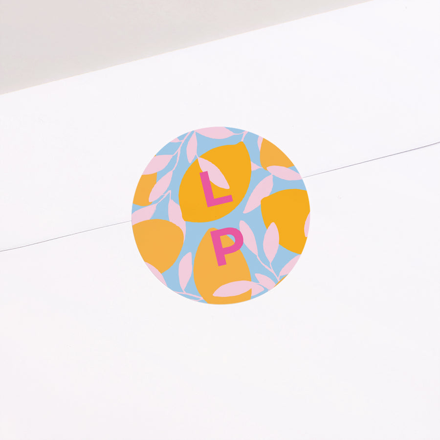 Sticker Mariage Rond Saveur d'été photo