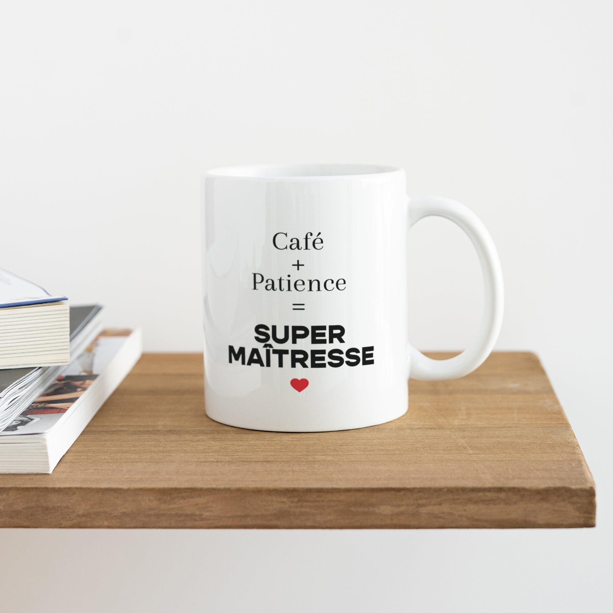Mug Objets Blanc Maîtresse en or photo N° 4