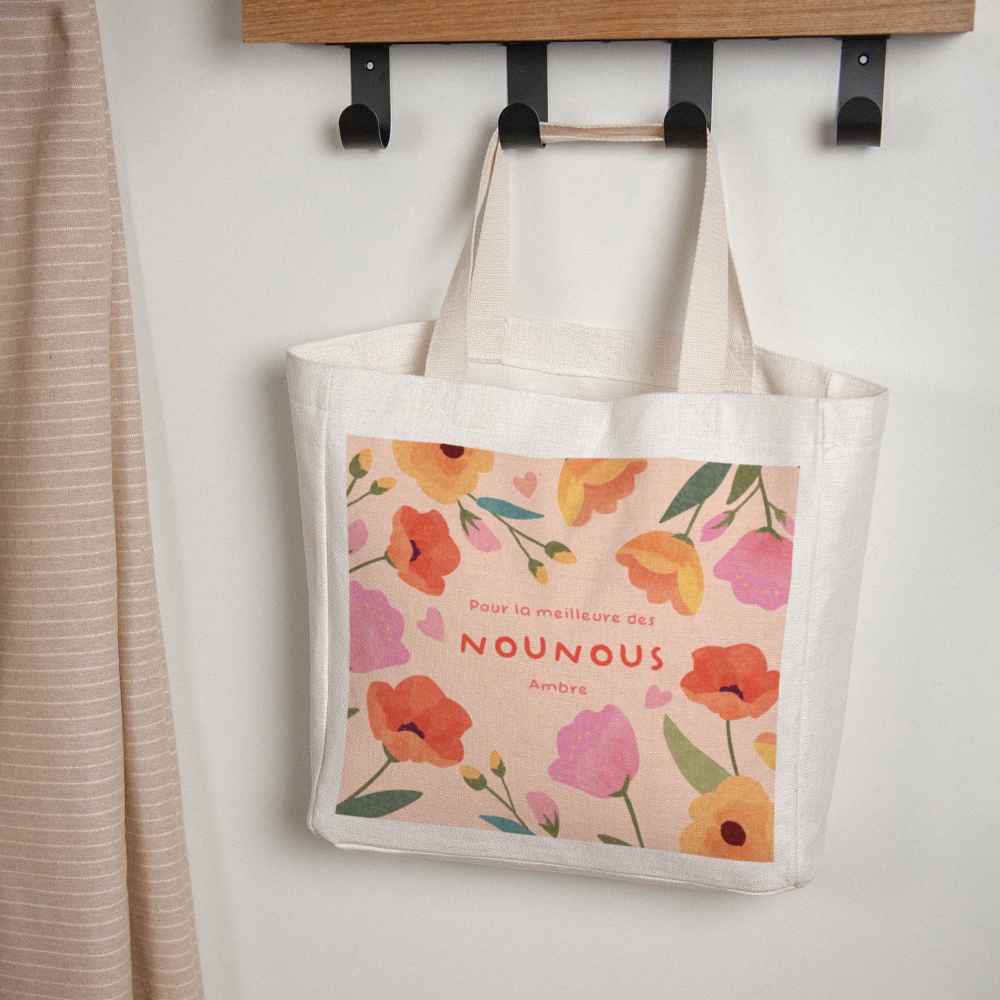 Tote bag Anse en toile Douceur de nounou photo N° 1