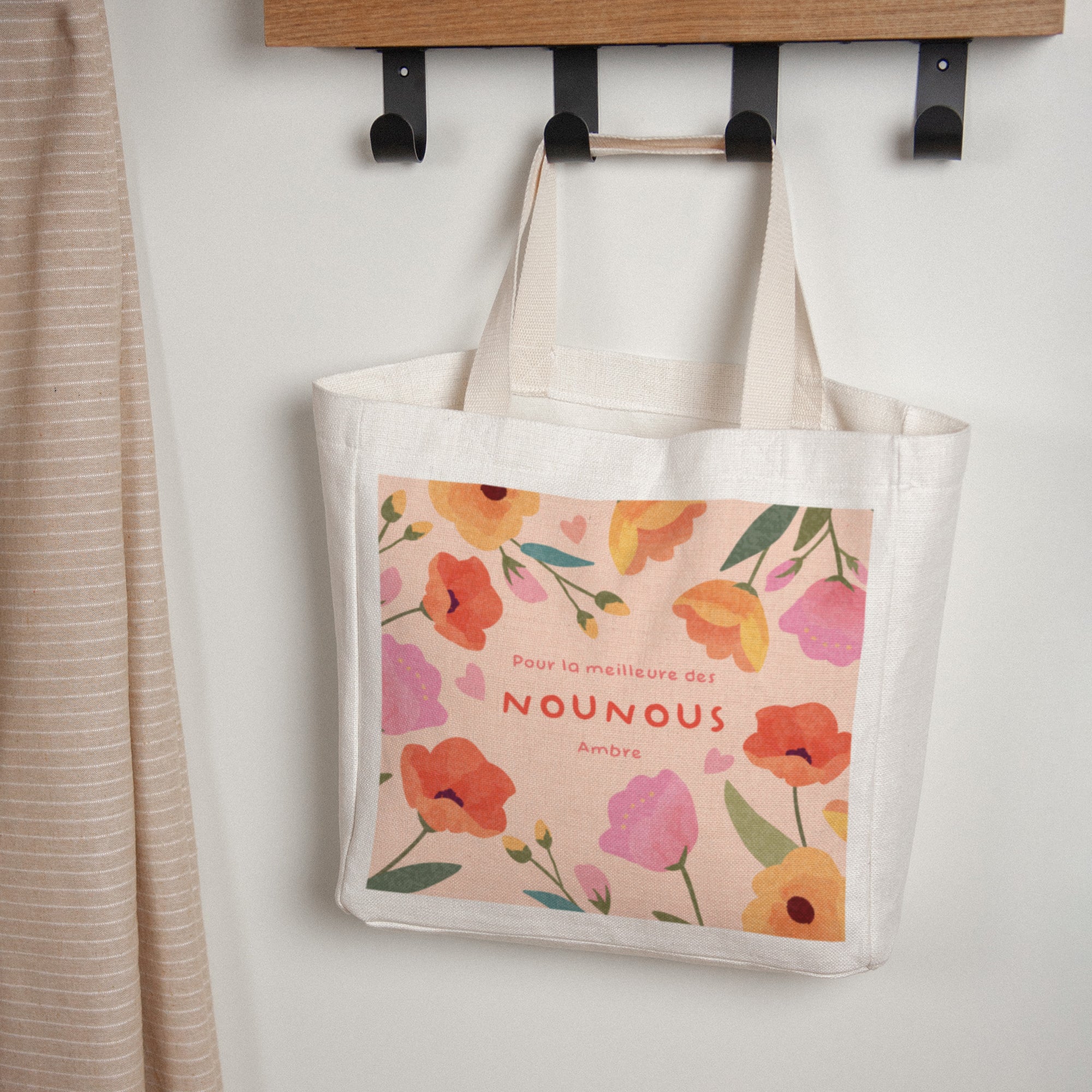 Tote bag Anse en toile Douceur de nounou photo N° 1