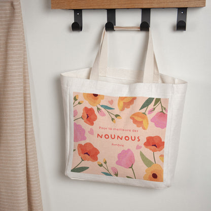 Tote bag Anse en toile Douceur de nounou photo N° 1