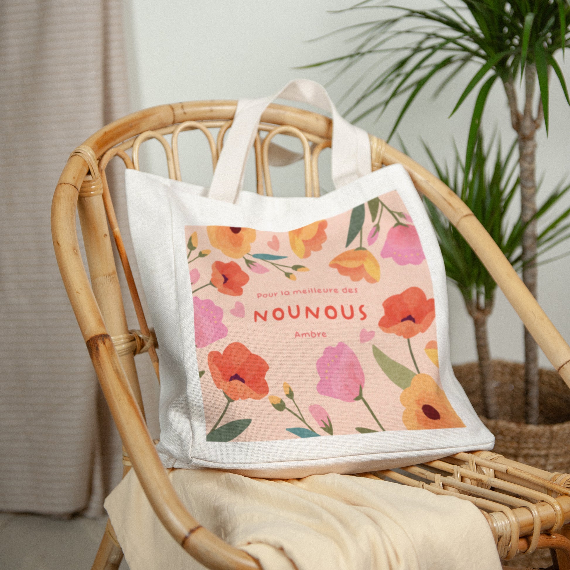 Tote bag Anse en toile Douceur de nounou photo N° 2
