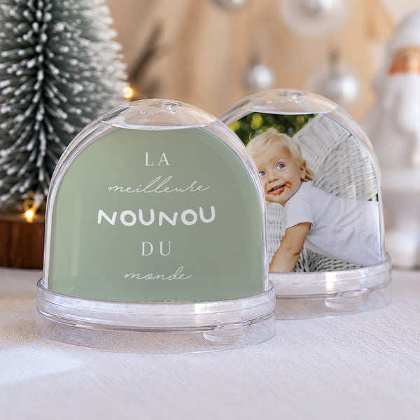 Boule à neige Fin d'année Verre Meilleure nounou du monde photo