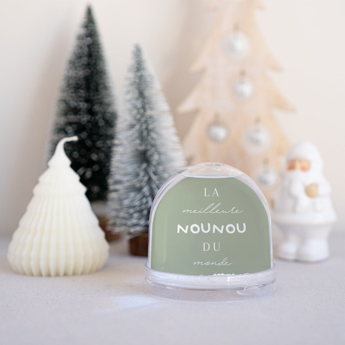 Boule à neige Fin d'année Verre Meilleure nounou du monde photo N° 5