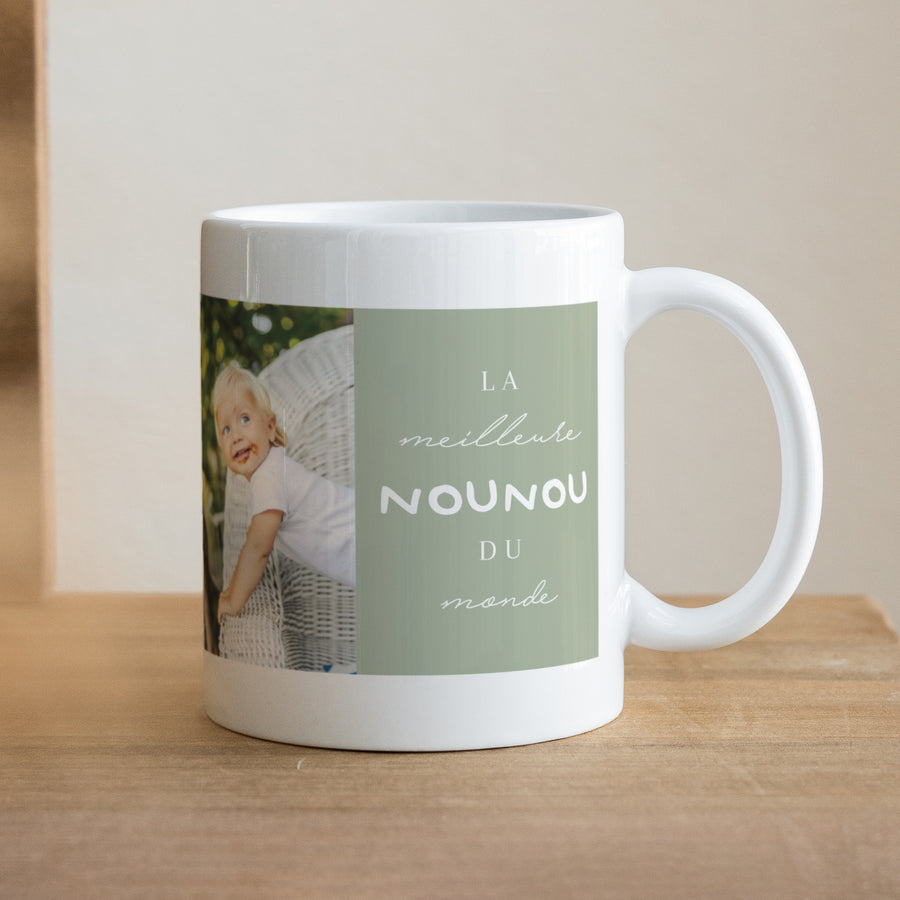 Mug Objets Blanc Meilleure nounou du monde photo