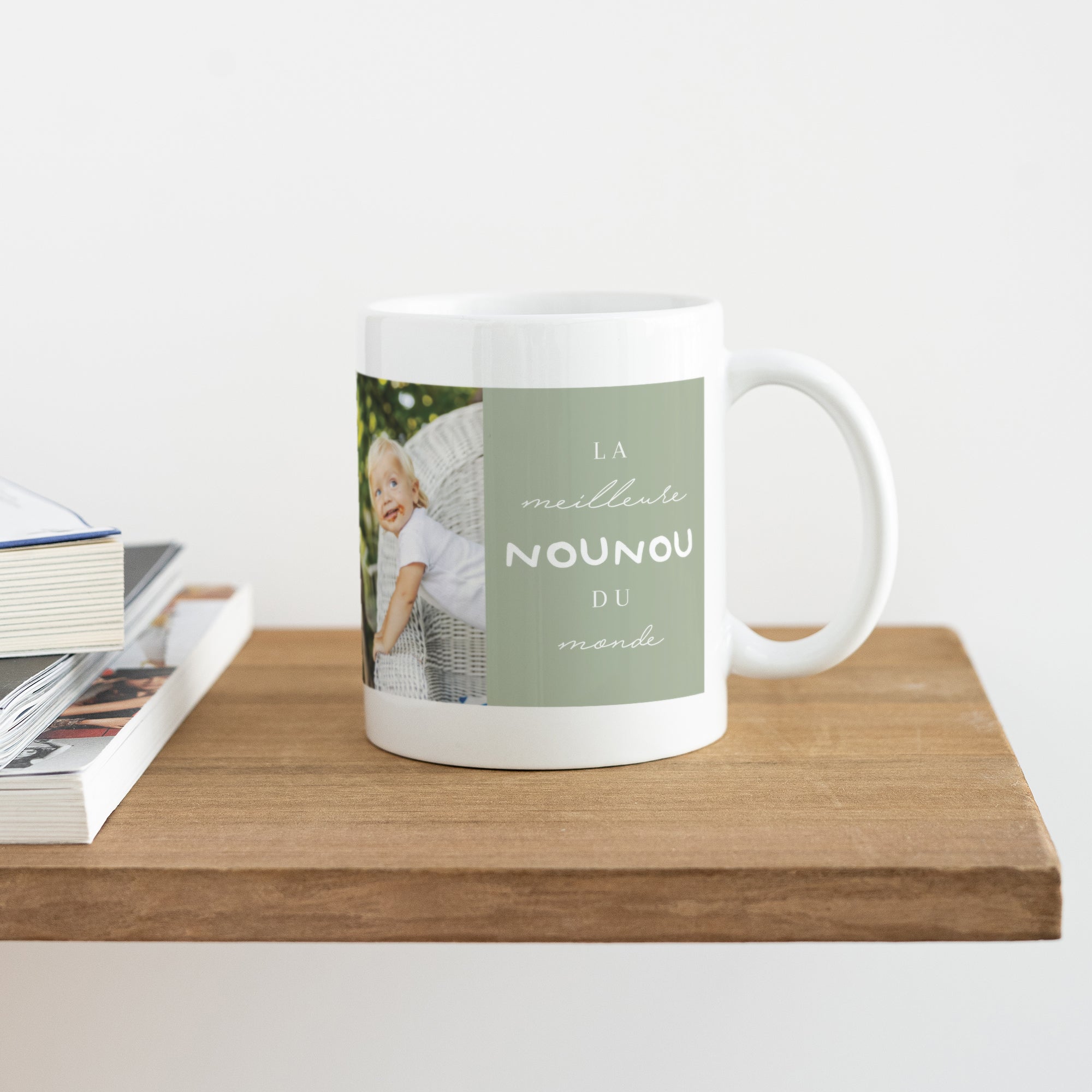 Mug Objets Blanc Meilleure nounou du monde photo N° 4