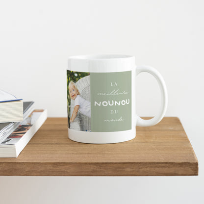 Mug Objets Blanc Meilleure nounou du monde photo N° 4