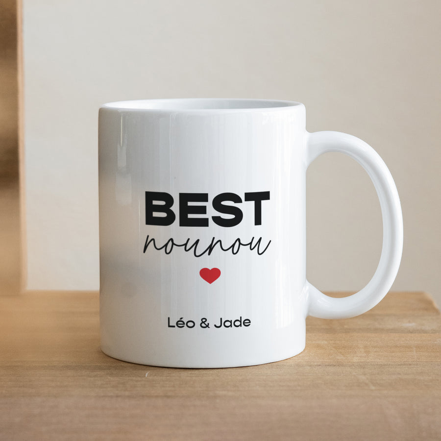 Mug Blanc Best Nounou photo