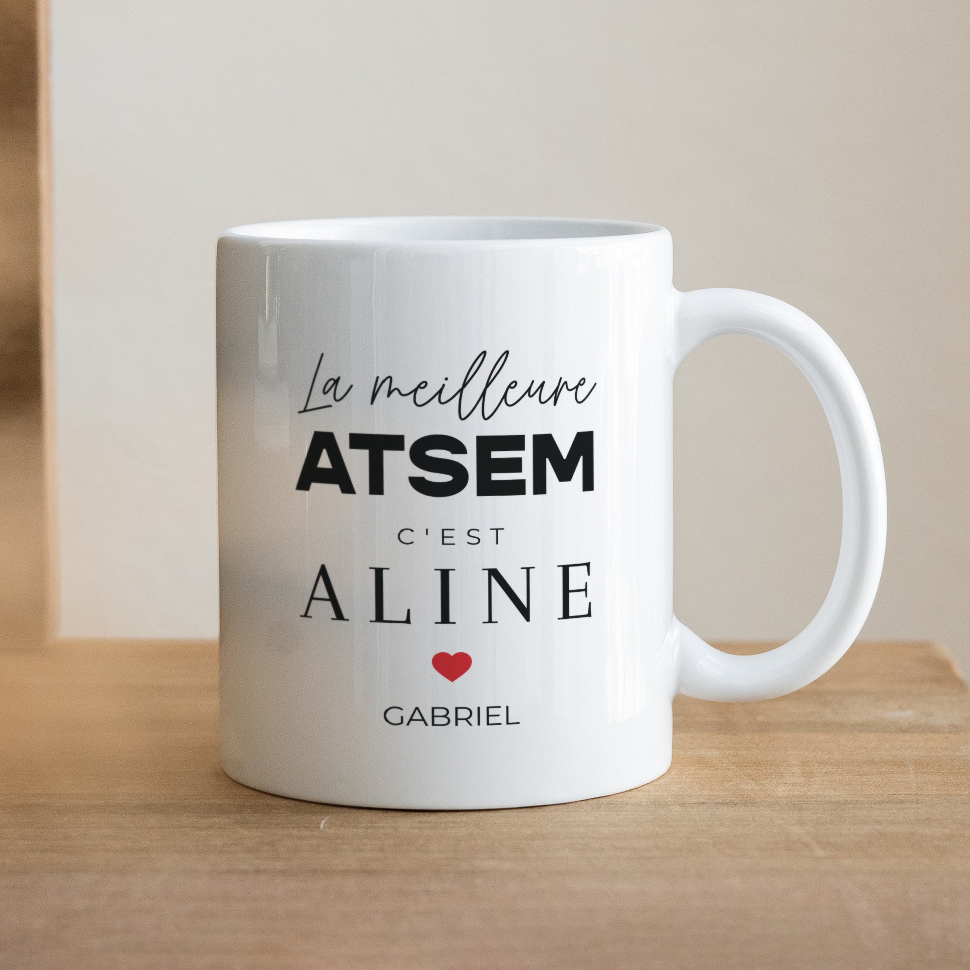 Mug Objets Blanc Merci Atsem II photo N° 1