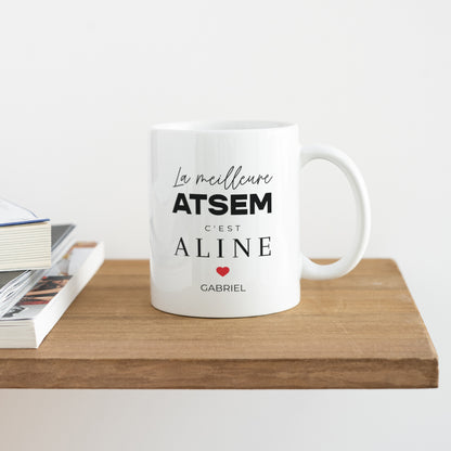 Mug Objets Blanc Merci Atsem II photo N° 4