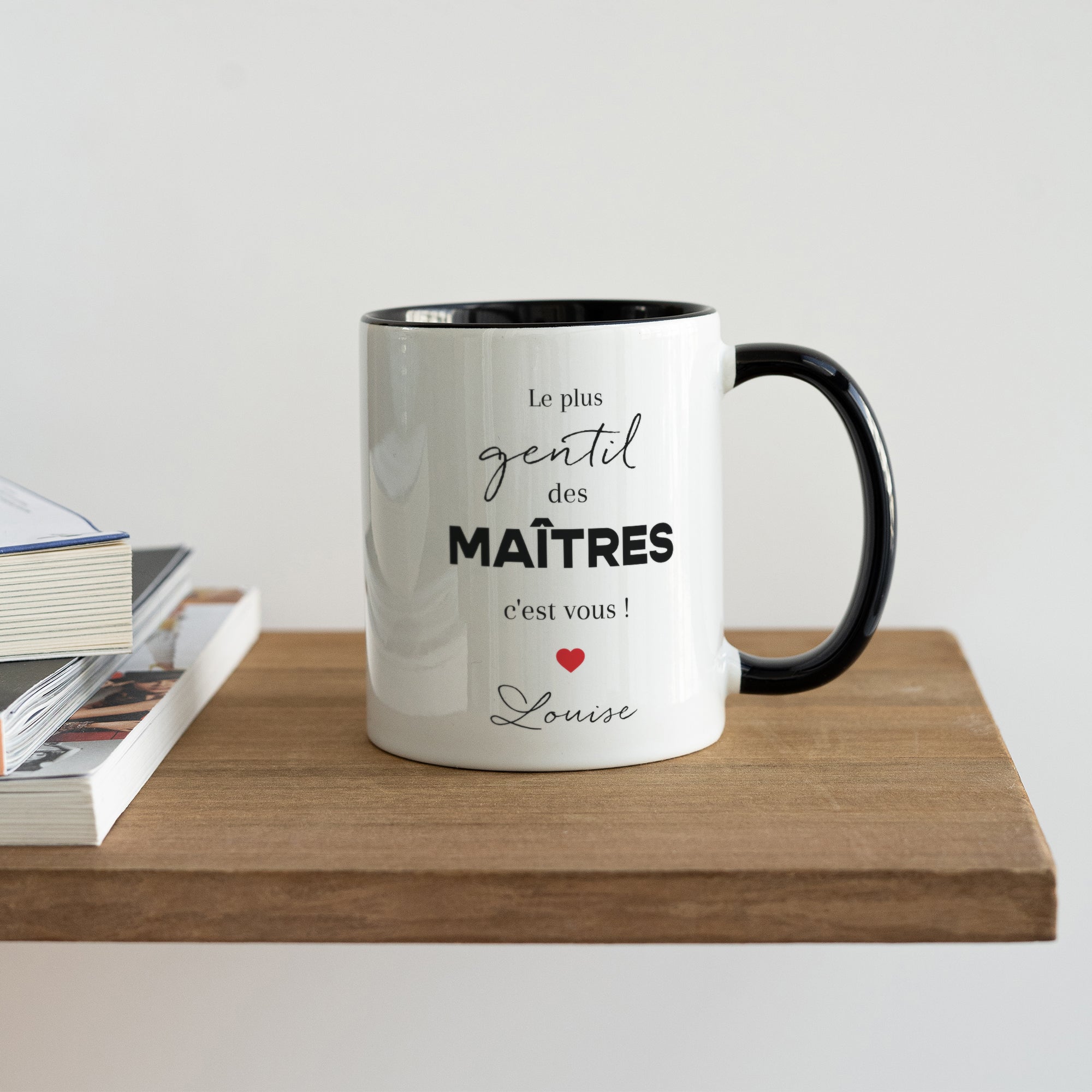 Mug Noir Merci Maître ! photo N° 4