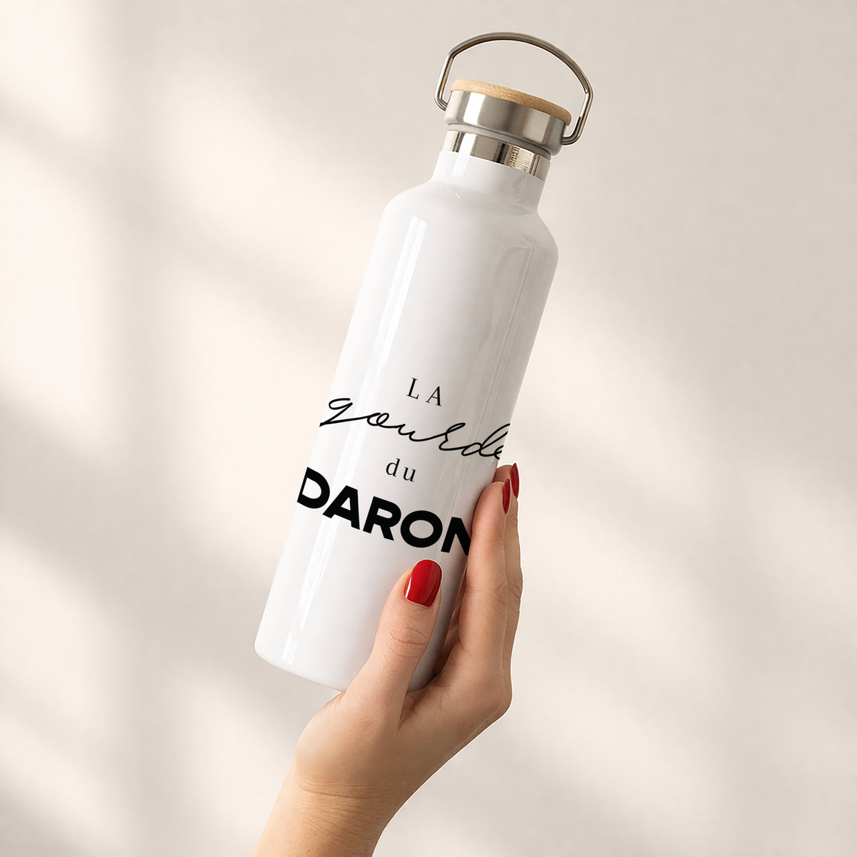 Gourde 75 cl Le Daron est là photo N° 2