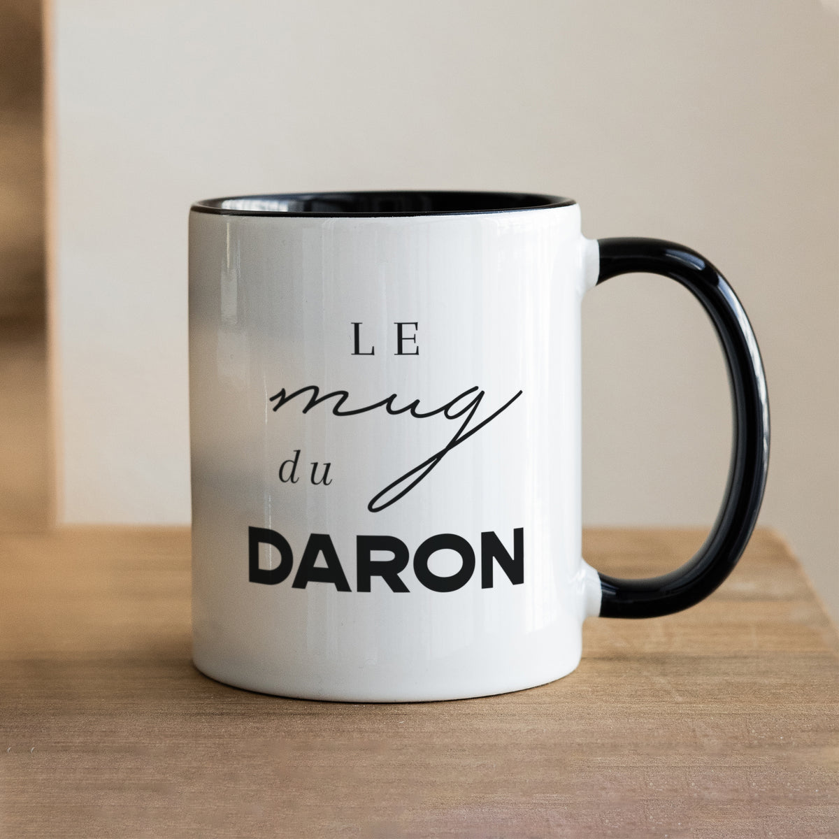 Mug Objets Noir Le Daron est là photo