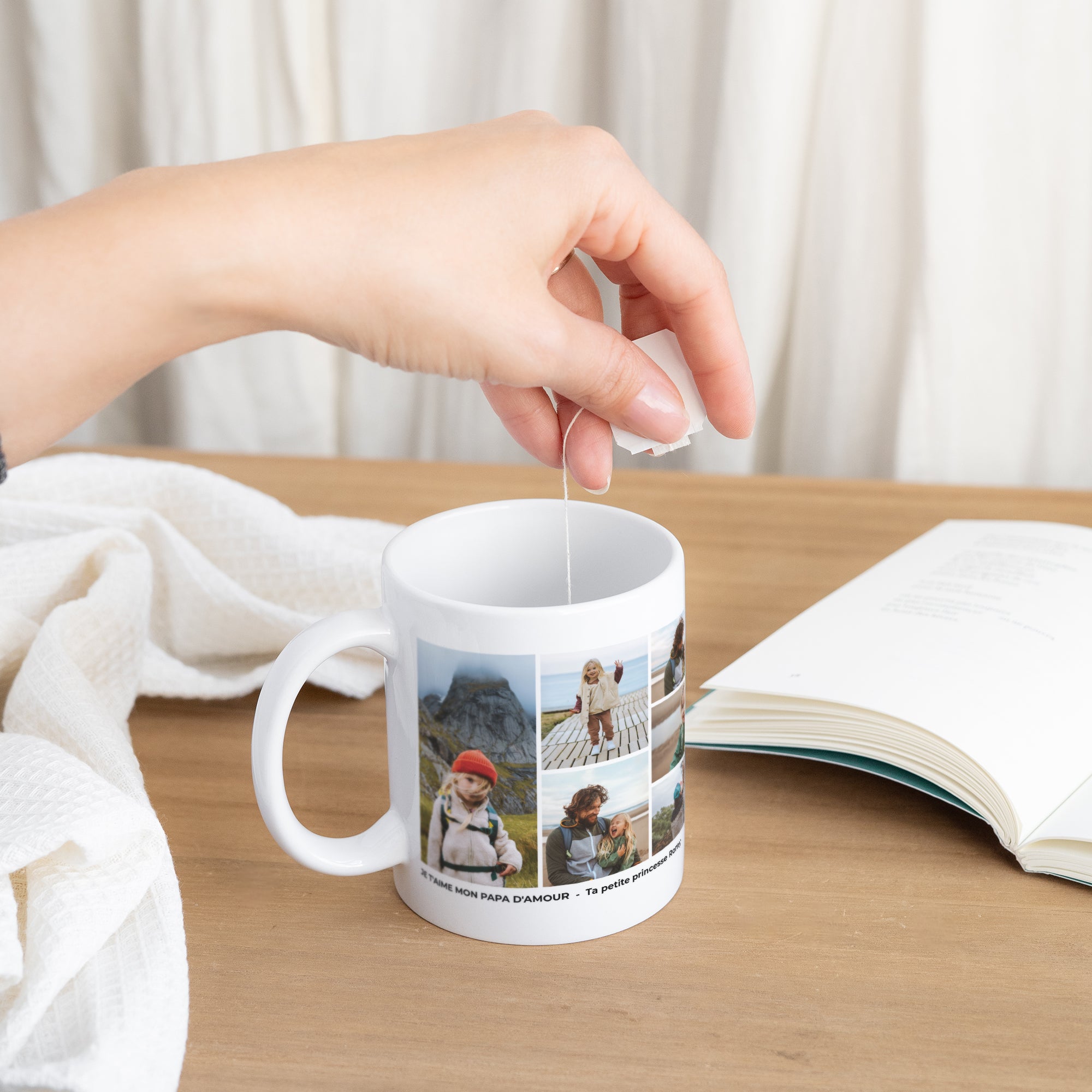 Mug Objets Blanc Mon héros au quotidien photo N° 3